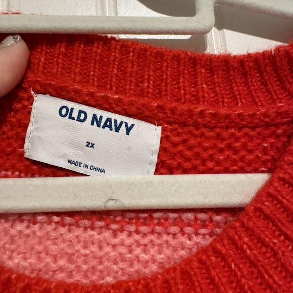 Old Navy Rainbow Striped Sweater Plus Size 2X - Picture 4 of 6